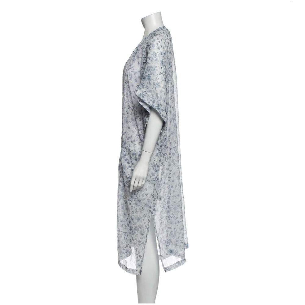 Rachel Zoe White and Blue Floral Swim Coverup - Picture 2 of 3
